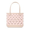 Baby Bogg Bag - Checkered Linen/ Pink Marshmallow